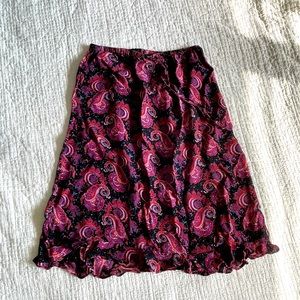 Paisley Midi Skirt 90’s